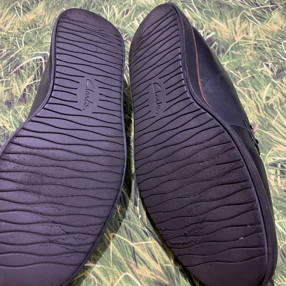 Clark Artisan Glick loafers / slip on Leather loafers/ Brown Size 8 - Picture 9 of 11